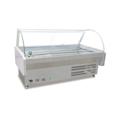 China Single-temperature supermarket meat display freezer/island case/supermarket refrigeration equipment for sale