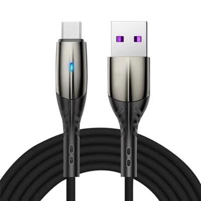 China Shark Head is Light Firmer Nylon Braided USB Data Cable USB A to Type-C Fast Charging Cable for Samsung Huawei Fast Cable for sale