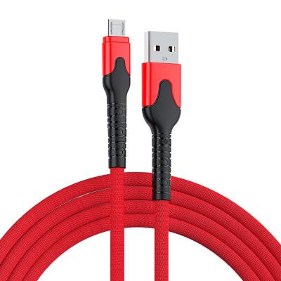 China Shark Head is a high quality micro 3A fast charger firmer than cable fabric braided rope usb cable for sale