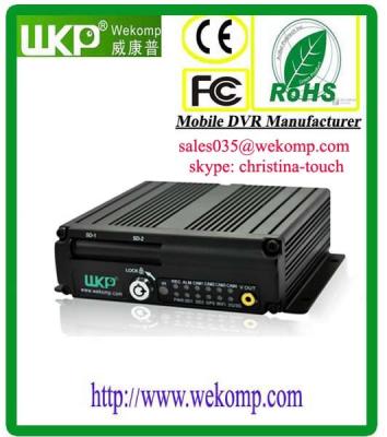 China Anti-Vibration 4CH 3G WIFI GPRS GPS Mobile DVR H.264 Compression for sale