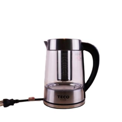 China Best Selling 360 Degree Rotation Base Adjustable Temperature Digital Glass Electric Kettle With Tea Filter for sale