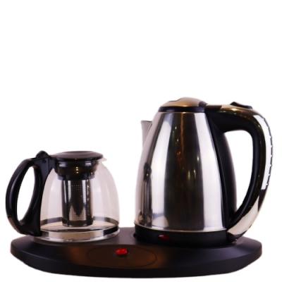 China Factory Promotional Wholesale 360 ​​Degree Rotation Base Electric Kettle With Tray Set For Home Use for sale