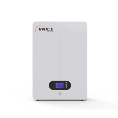 China Home Appliances VNICE Razzi-W5 5Kwh Powerwall Lithium Ion Battery 5KWh LifePO4 Rechargeable Solid State Wall Mounted Battery 51.2V100Ah Battery for sale