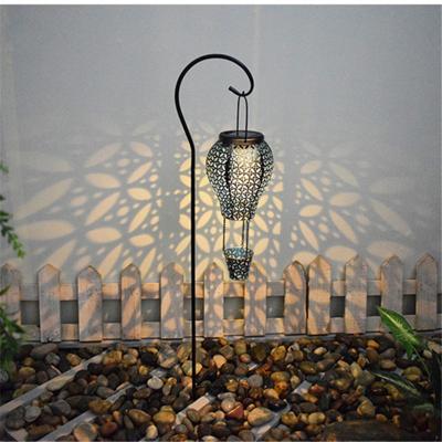 China Hot Garden Amazon Air Balloon Waterproof Solar Garden Stake Light Stainless Steel Outdoor Solar Garden Light for sale