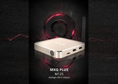 中国 Amlogic S912 TV箱のアンドロイド6.0とMXQは4kスマートなTV箱を作動させました 販売のため