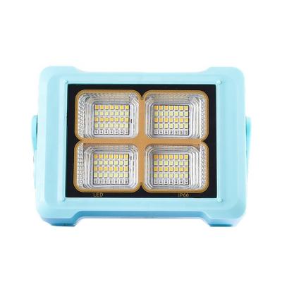 China Residential IP66 Portable and Rechargeable Solar Handheld Light with USB Mobile Multifunctional Emergency Small Solar Flood Light for sale