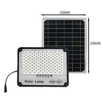 China Residential Super bright garden lighting villa home farm use imported chip aluminum solar flood light 200watts High Quality IP67 Waterproof for sale