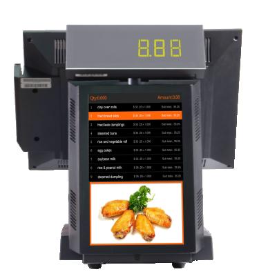 中国 GOOD PARTNER HDD-580 15-inch Resistive customer 5 wire Capacitive touch screen 11-inch LED display pos terminal printer 販売のため