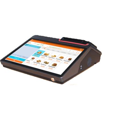 中国 12.5 inch 1080P IPS screen printer cashier capacitive touch restaurant pos system all in one with software 販売のため