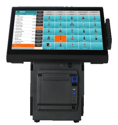 Cina Made In China Capacitive Touch Screen 14.1 Inch Dual Display All In One Android Software Pos Machine Terminal in vendita