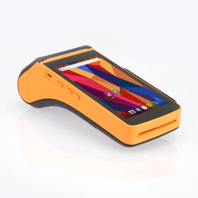 中国 Android POS System 5 inch Smart Handheld POS Terminal With Magnetic Stripe Card Reader Support for Triple track NFC and IC 販売のため