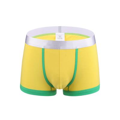 China Antibacterial Sexy U-convex Men's Underwear, White Men's Boxer Shorts Cotton Low Rise Shorts Flat Pants for sale