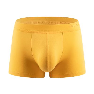 China Fashion Antibacterial Yellow Extra Hot Selling Mens Underwear Cotton Comfortable Men's Boxers Wholesale for sale