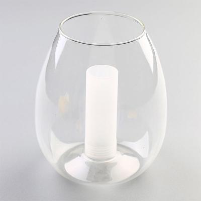 China ECO-frendly vintage frosted egg shaped glass lampshade for sale