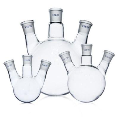 China Lab 3 Round Bottom Neck Glass Flask for sale