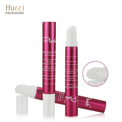 China 10ml 15ml Ball Lip Gloss Cosmetic Tubes Rose Gold Soft Squeeze Roller With Roller Massager Applicator For Cosmetic Lip Oil Tube Packaging for sale