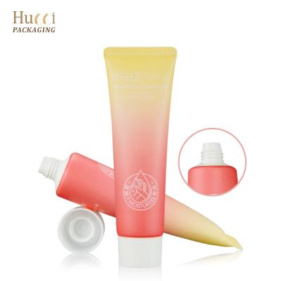 China 30g 50g Nice Gradient Pink Custom Cosmetic ACP Recycled Cosmetics Tubes With Screw Lid For Facewash Hand Lotion Exfoliating Tube for sale