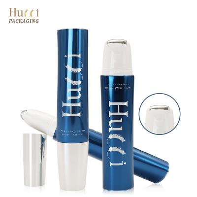 China Cosmetic 30ml 60ml OEM Empty Roller Single Stainless Applicator Tube Cosmetic Massage Packaging For Face Lift Oil Serum Lotion Cream for sale