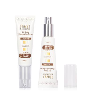 China BB Cream Cosmetic Empty Tube Plastic Makeup Tube With Pump 15ml Airless Soft Squeeze ABL Laminated Base Luxury Tube for sale