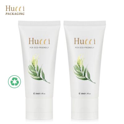 China Hot Sale D30 30ml 60ml Biodegradable Skin Care Tube Cosmetic ACP Hot White Cosmetic Tube With Viable Flip Top Lid Eco Friendly Packaging for sale