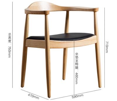 China Modern Assembly Designs Dining Room Furniture Solid Wood PU Chair European Fork Leather Dining Chair for sale