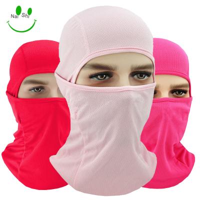 China Hot Selling COMMON Riding Ski Biker Windproof Sunscreen Colorful Balaclava Face Mask White Balaclava for sale