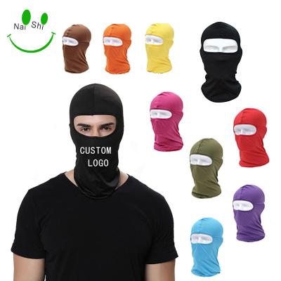 China Custom One White Hole Full Face Hat COMMON Blanket Balaclava Cycling Printing for sale