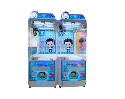 China Button (LED Colorful Glowing Button) High Quality Soft Coin Operated Claw Machine Mini Plush Toy Selling Doll Coin Operated Catcher Arcade for sale