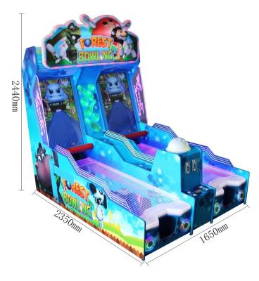 China Mini Indoor Outdoor Children Indoor Playground Bowling Game Machine 3D Virtual Rolling Fun For 2 Players Game Rolling Machine For Game Room for sale