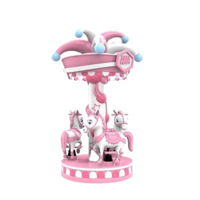 China Plastic + Hardware Hot Sale Attractive 3 Seat Fairground Mini Rides Small Carousel For Shopping Mall for sale