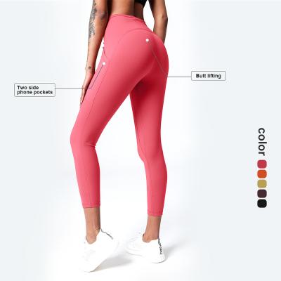 China Wholesale Breathable Seamless Yoga Leggings High Waist Women Ladies Leggings Women Lulu Line Up Legging for sale