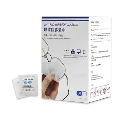 China High Grade Professional Cleaning Screen Wipers Glass Wet Cloths Anti Fog Cloths For Glasses for sale