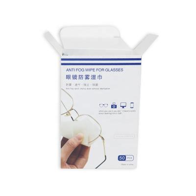 China Glass Disposable Cleaning Glass Wipe Anti Fog Wipes for sale