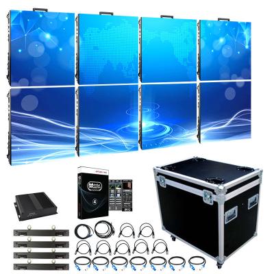 China P2.6 P2.9 P3.91 HD LED Display Custom Cabinet 500x500mm 500x1000mm Ultra-thin Indoor Stage Background Video Rental Wall for sale