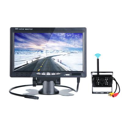 China Maustor NIGHT VIEW 7 Inch HD Car Monitor TFT LCD Car Rear View Camera Wireless Monitor For Truck Camera For Bus RV Van Reverse Camera Wired for sale