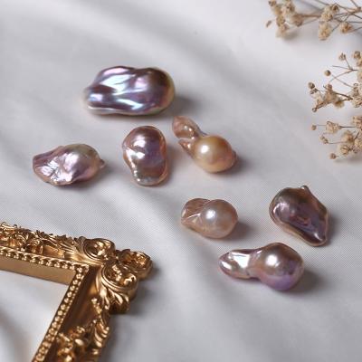 China Freshwater Pearl AAA Grade 15~19x20~30mm Fireball Shape Baroque Loose Bead Natural Freshwater Pearl for sale