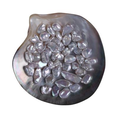 China Freshwater Pearl AAA Grade 7~10mm Irregular Baroque Loose Pearl Natural Keshi Real Freshwater Pearl for sale