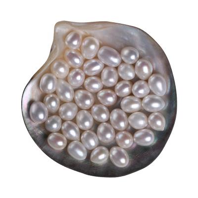 China Freshwater Pearl AAA Grade Tear Drop Freshwater Pearl 9~11mm Coreless Natural Loose Pearl Without Any Half Holes Full Holes White Color for sale