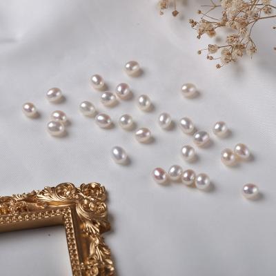 China Freshwater Pearl AAA Grade 6.5~11.5mm Drop Rice Loose Shape Pearl Coreless Natural Freshwater Pearl for sale