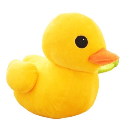 China Cartoon Cute Plush Toy Yellow Duck Doll Pillow Skin Shell Yellow Duck Doll Cloth Doll Girl Gift for sale