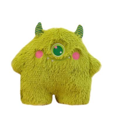 China Cartoon Cute Hot selling cartoon little monster plush toy monster doll cartoon big eyed monster long haired doll pillow for sale