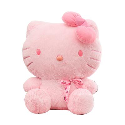 China Pretty Gift 28cm Sanrio HelloKitty Cat Plush Toys Kawaii KT Cat Girls Plush Doll Soft Stuffed Cartoon Pink Doll Birthday Gift For Children for sale