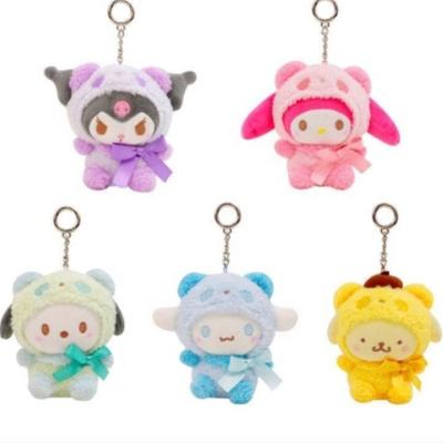 China Pp cotton Cute cute Sanrio cartoon Kuromi pendant plush doll Cinnamoroll doll my melody backpack bag ornaments for sale