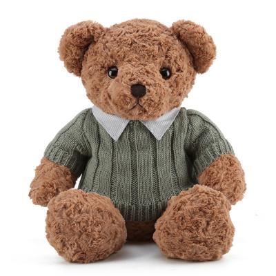 China Pp cotton Teddy bear plush toy shirt collar doll teddy bear doll for sale