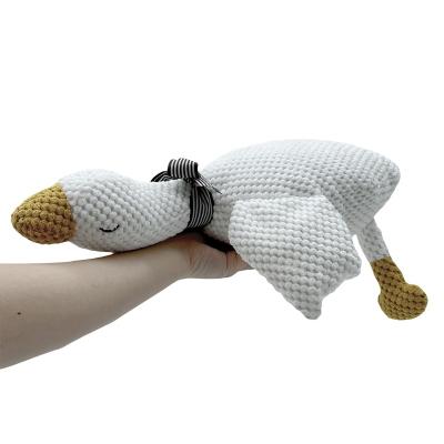 China Pp cotton Goose Plush prone white goose plush doll for sale