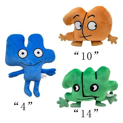 China Pp cotton Number four plush number 4 plush toy doll plush doll for sale