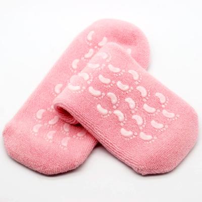 China Relax Hot Selling Moisturizing Cotton Gel Socks Silicon Gel Socks Spa Gel Socks for sale