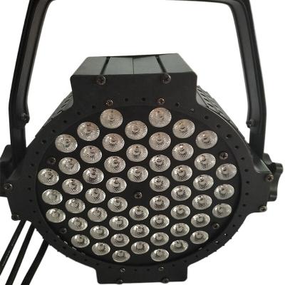 China Hot sale good hotel products 54x3w led price led stage dj dmx stage light led par 54x3w silent rgbw led stage light for ktv party for sale