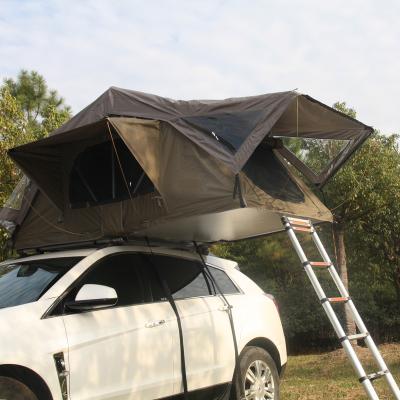 China Extended type 4x4 4wd quality land-based outdoor soft car Shell High roof top tent 2 3 person camping roof top tent for sale