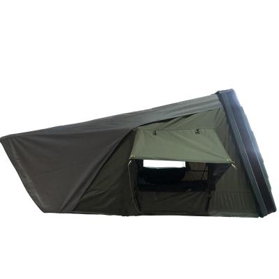 China Extended Type Outdoor Automatic Folding Shell Roof Top Rooftop Tent Hard Folding High Quality Rear Camping Garage Car Off Road Mini Cars Tent for sale